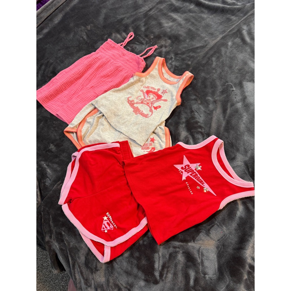Girls Clothes Lot Size 6 7 8 Toy Story Jessie Supergirl Outfits Pink Dress